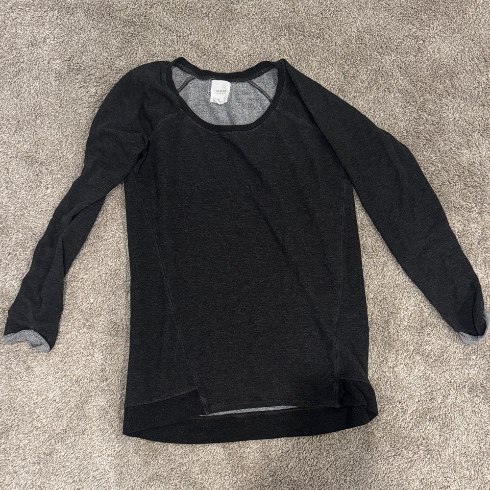 Alfani Dark Gray Long Sleeve Shirt